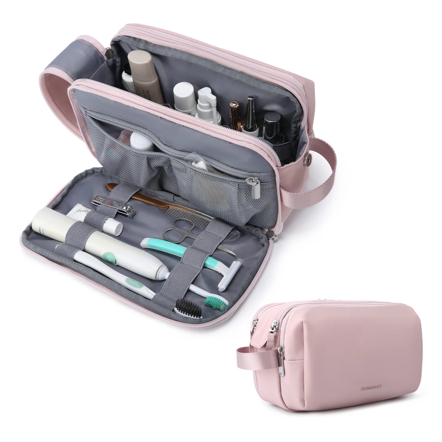 BAGSMART Waterproof Dopp Kit - Lightweight Travel Toiletries Organizer