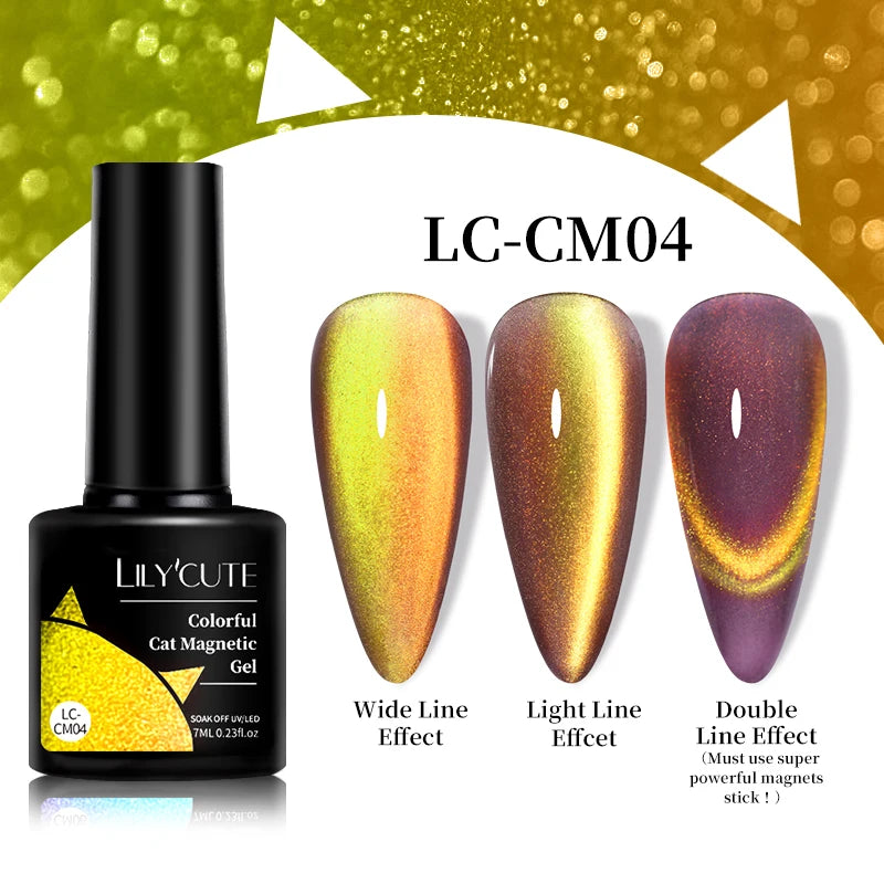 LILYCUTE 9D Cat Eye Magnetic Gel Nail Polish - 7ml