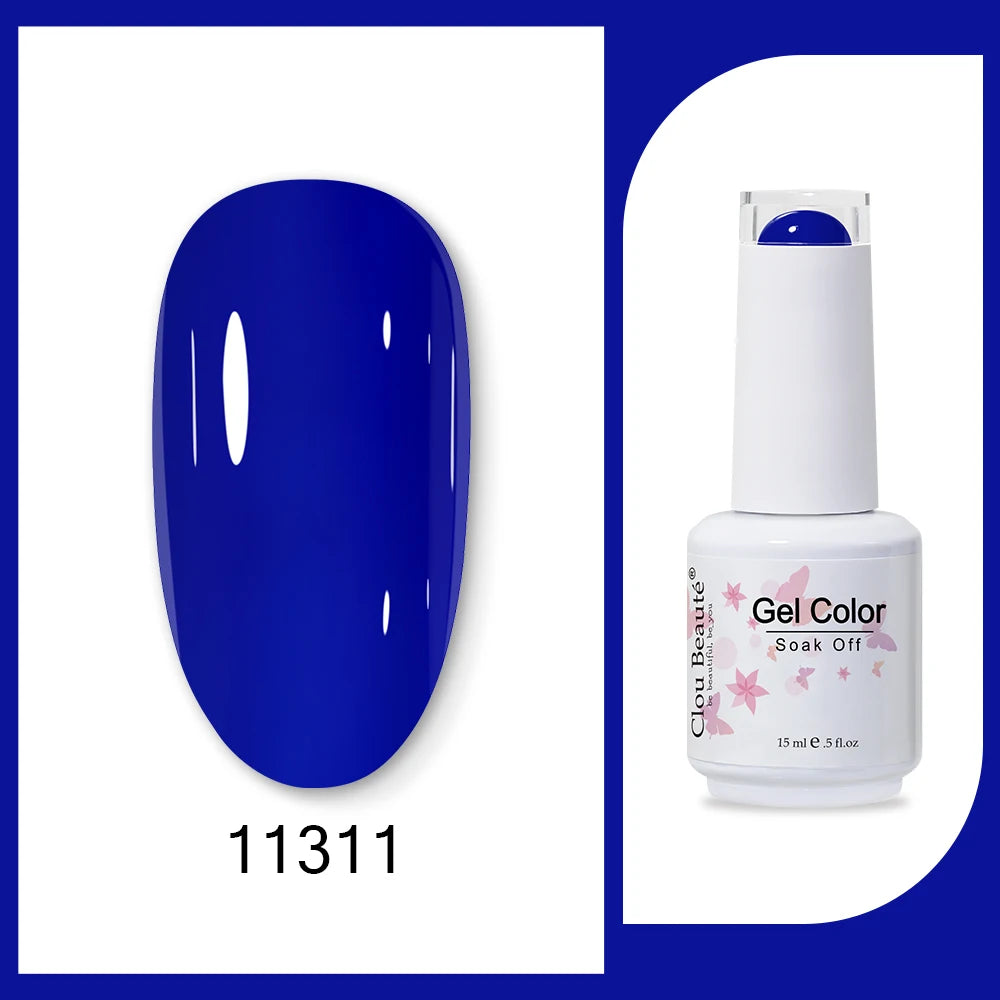 Clou Beaute HEMA & TPO Free Gel Nail Polish - Army Green 15ml