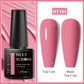 MEET ACROSS Wine Red Gel Nail Polish - 7ml Long-Lasting French Manicure