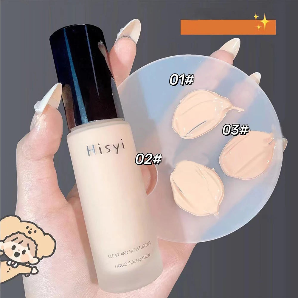 Liquid Foundation - Natural Coverage Transparent Conceals Blemishes