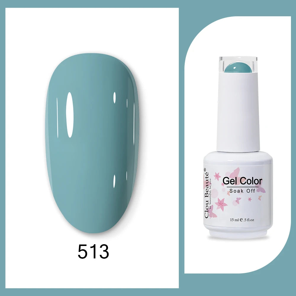 Clou Beaute HEMA & TPO Free Gel Nail Polish - Army Green 15ml