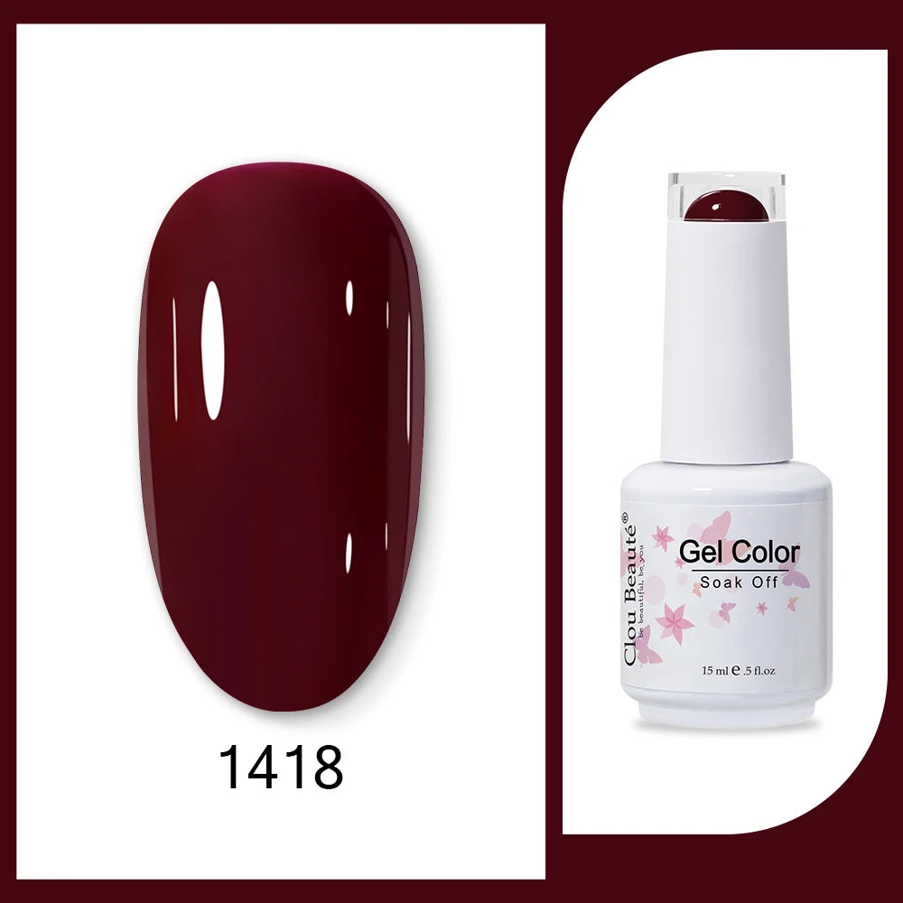 Clou Beaute HEMA & TPO Free Gel Nail Polish - Army Green 15ml