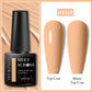 MEET ACROSS Wine Red Gel Nail Polish - 7ml Long-Lasting French Manicure