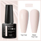 MEET ACROSS Wine Red Gel Nail Polish - 7ml Long-Lasting French Manicure