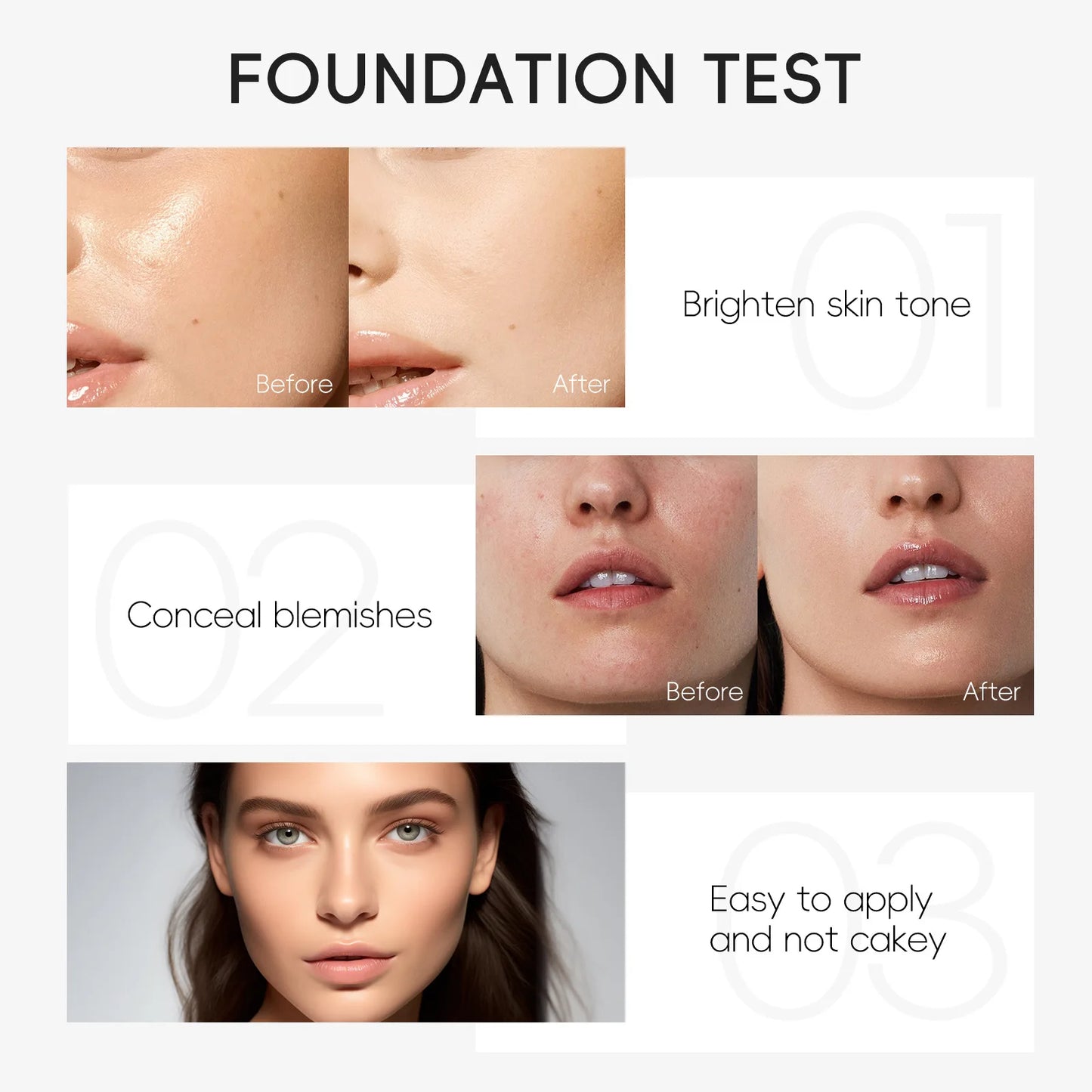 Liquid Foundation - Multiple Shades Hydrating Natural Finish 30ml