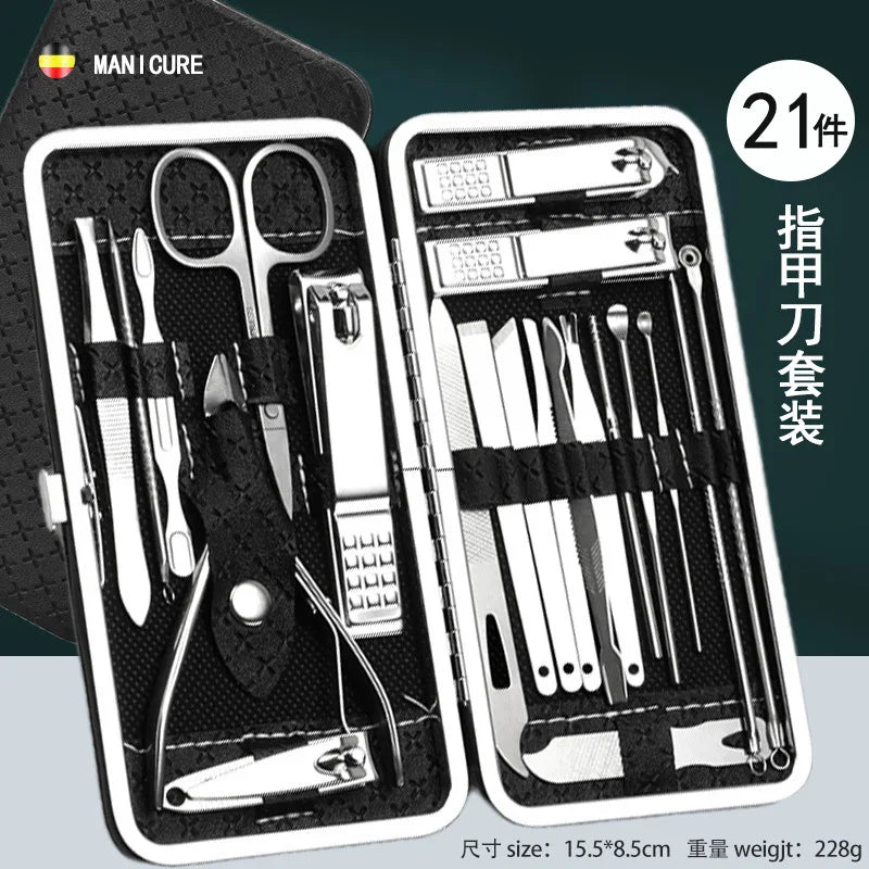 Home Nail Clipper Set Of 19 Pieces Large Size Dead Skin Pliers