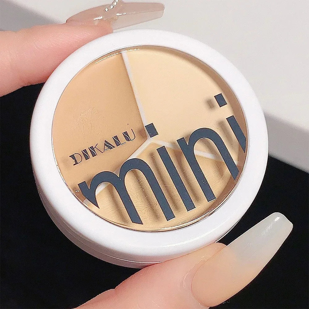 3 Colors Contour Concealer Palette with Brush - Moisturizing Full Coverage