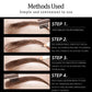 Waterproof Eyebrow Pencil - Long-Lasting Brown Eye Brow Makeup Tool