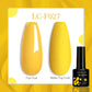 LILYCUTE 7ML Jelly Amber Gel Nail Polish Nail Art Dark Bloom Leopard