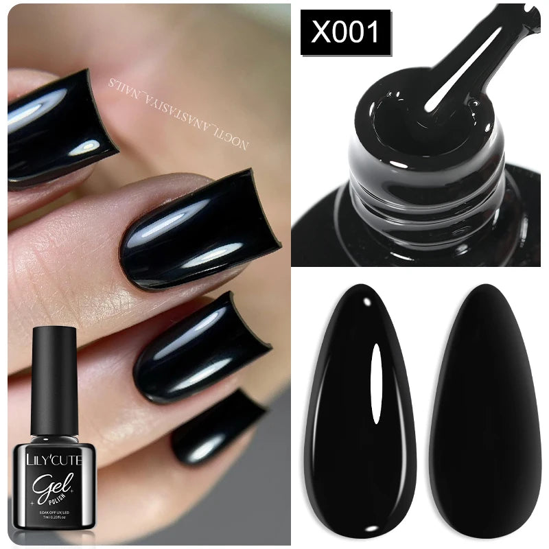 LILYCUTE Thermal Gel Nail Polish 7ml - Temperature Color Changing UV LED