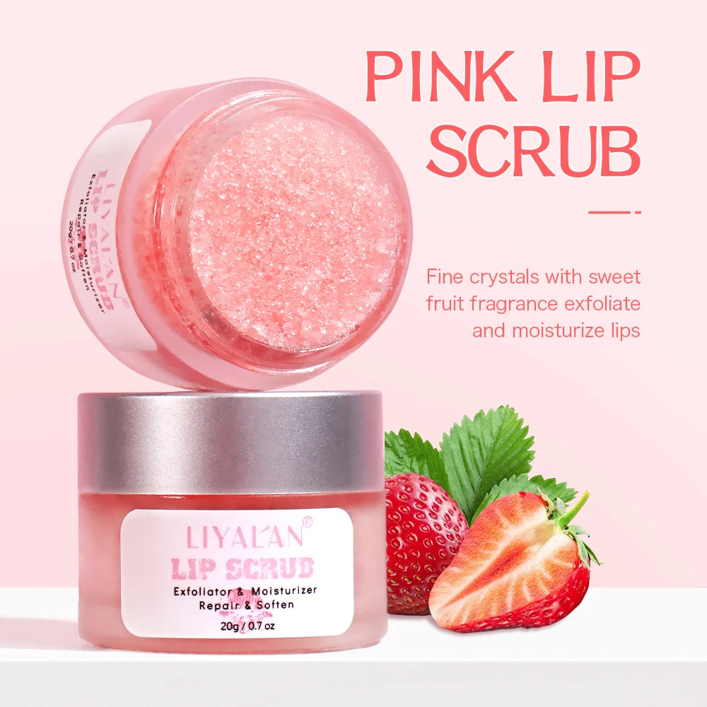 Pink Lip Scrub - Natural Exfoliating Treatment