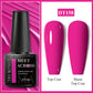 MEET ACROSS Wine Red Gel Nail Polish - 7ml Long-Lasting French Manicure