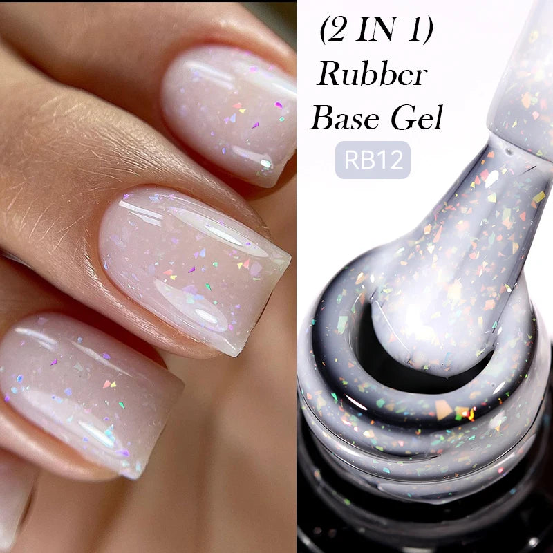 LILYCUTE UV Gel Nail Polish - Base & No-Wipe Top Coat Set (7ml)
