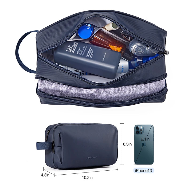 BAGSMART Waterproof Dopp Kit - Lightweight Travel Toiletries Organizer