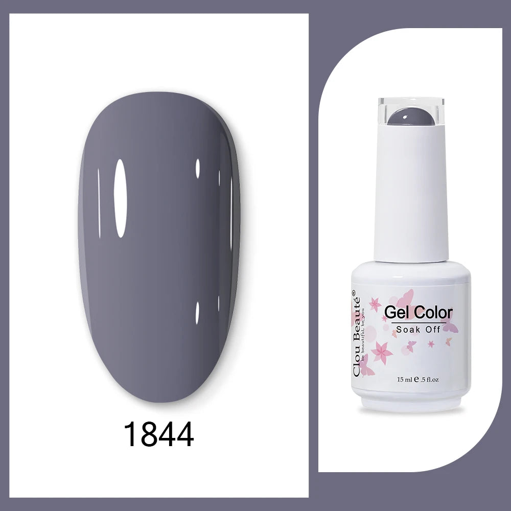 Clou Beaute HEMA & TPO Free Gel Nail Polish - Army Green 15ml