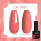 LILYCUTE 7ML Jelly Amber Gel Nail Polish Nail Art Dark Bloom Leopard