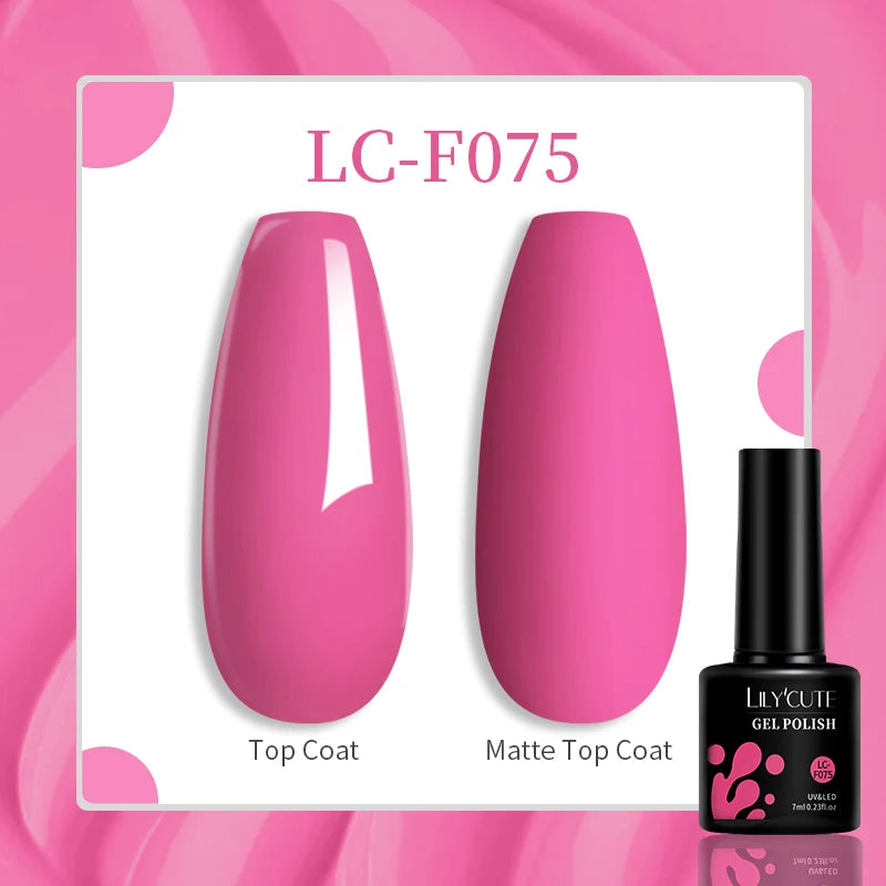 LILYCUTE 7ML Jelly Amber Gel Nail Polish Nail Art Dark Bloom Leopard