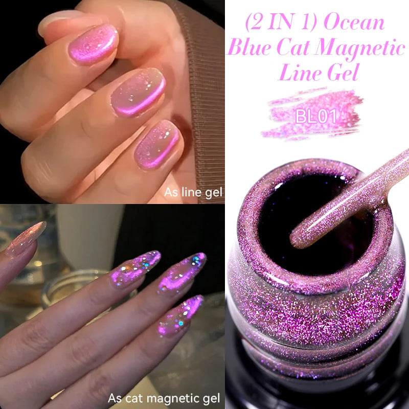 LILYCUTE Metallic Painting Liner Gel Nail Polish - 5ml