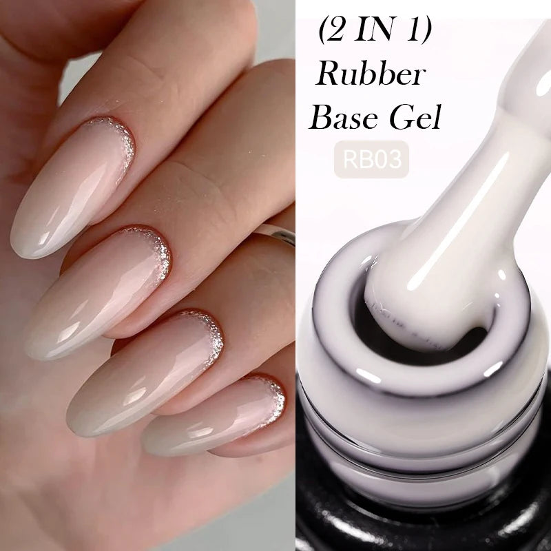 LILYCUTE UV Gel Nail Polish - Base & No-Wipe Top Coat Set (7ml)