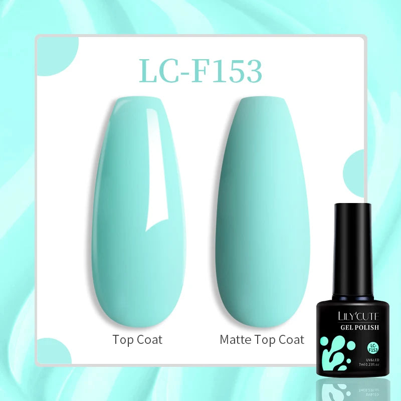 LILYCUTE 7ML Jelly Amber Gel Nail Polish Nail Art Dark Bloom Leopard