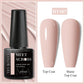 MEET ACROSS Wine Red Gel Nail Polish - 7ml Long-Lasting French Manicure