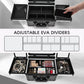 LED Lighted Makeup Train Case - 11.2 Inch Professional Cosmetic Organizer