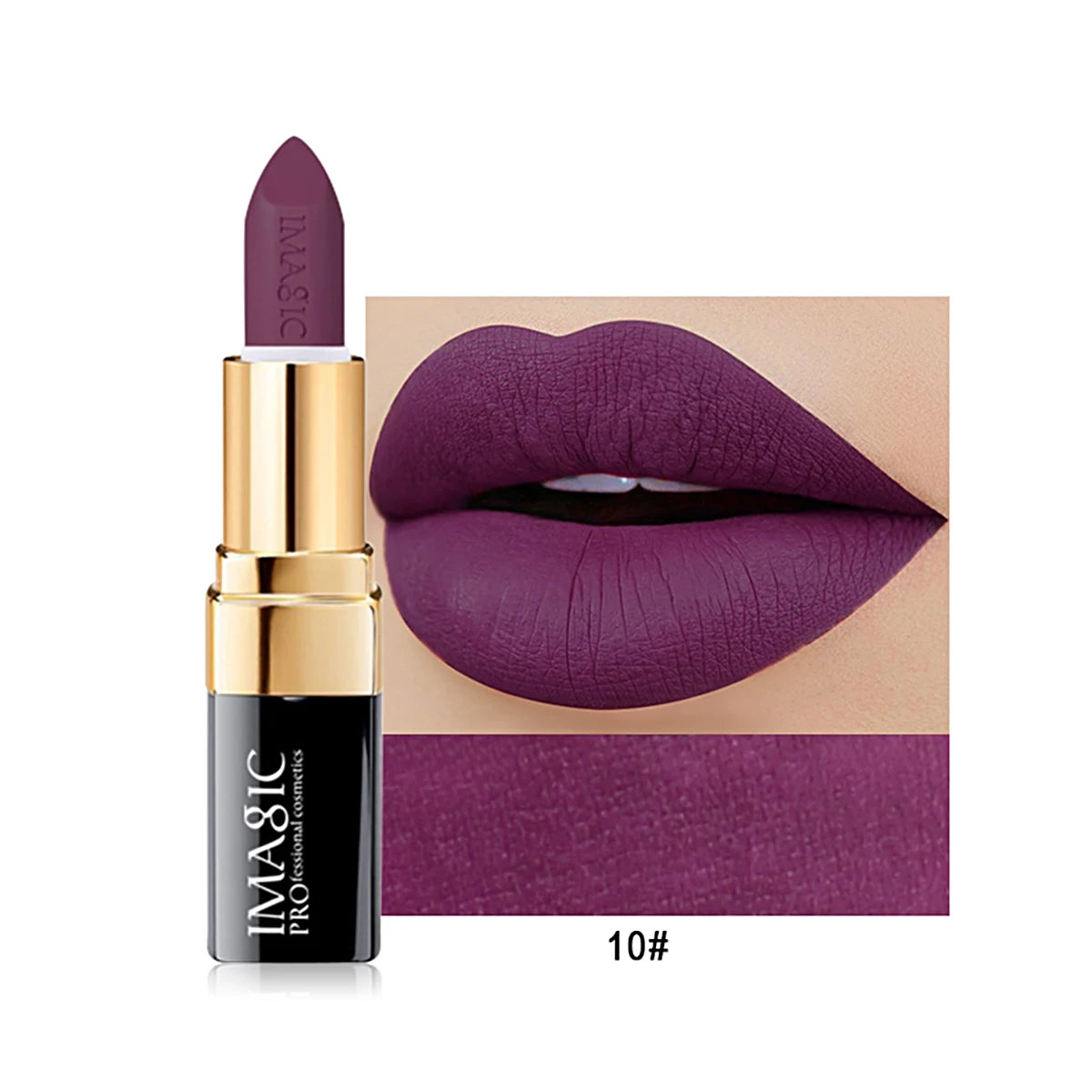 IMAGIC 12-Color Matte Lipstick Set - Waterproof Long-Lasting Velvet Finish