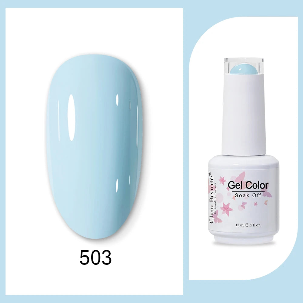 Clou Beaute HEMA & TPO Free Gel Nail Polish - Army Green 15ml