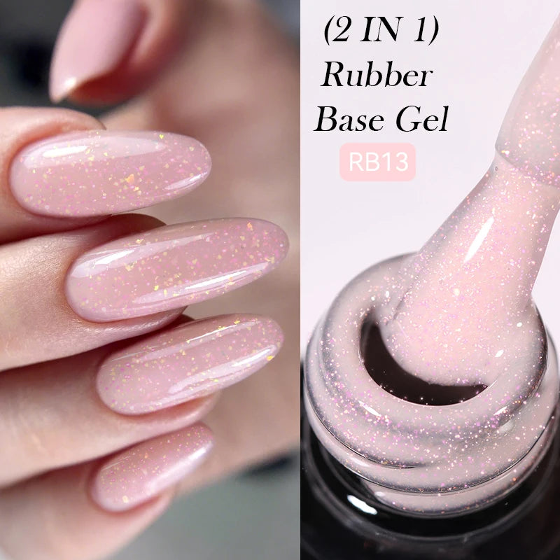 LILYCUTE UV Gel Nail Polish - Base & No-Wipe Top Coat Set (7ml)