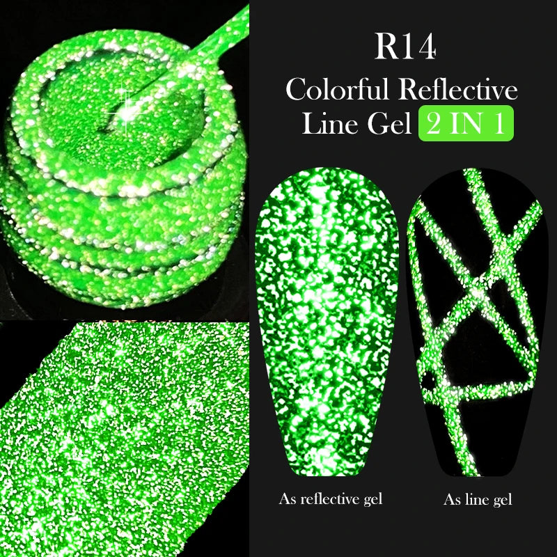 LILYCUTE Metallic Painting Liner Gel Nail Polish - 5ml