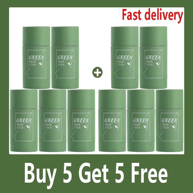 Green Tea & Eggplant Purifying Mud Mask - Deep Cleansing & Pore Refining Treatment