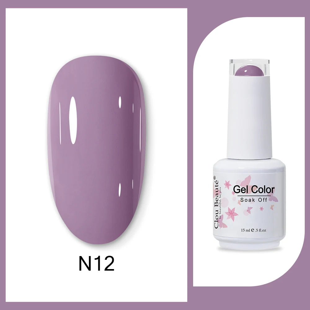 Clou Beaute HEMA & TPO Free Gel Nail Polish - Army Green 15ml