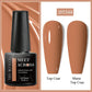 MEET ACROSS Wine Red Gel Nail Polish - 7ml Long-Lasting French Manicure