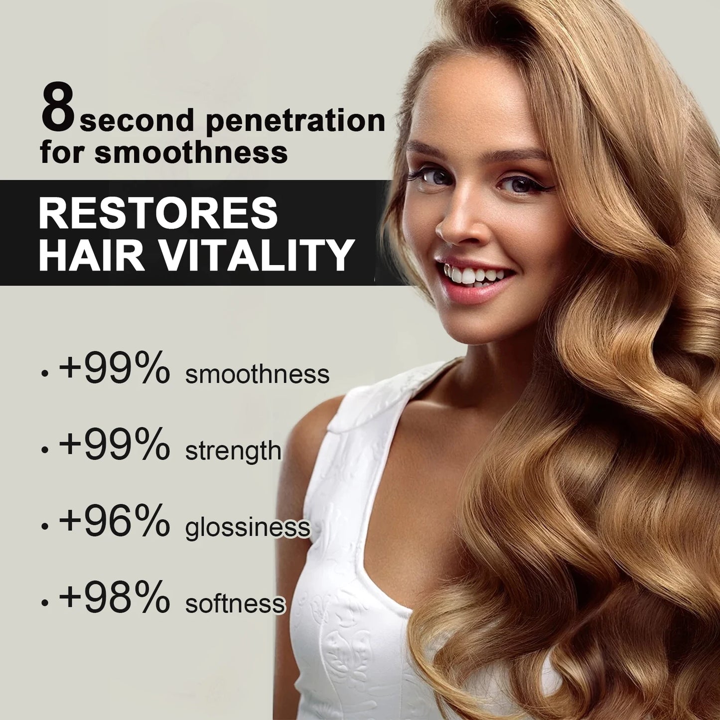 Keratin Hair Repair Mask - 8 Second Deep Conditioning Treatment