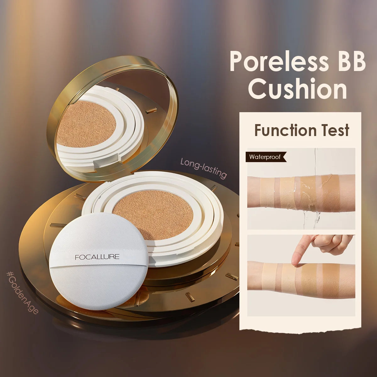 Air Cushion Foundation - Waterproof Matte Poreless Full Coverage