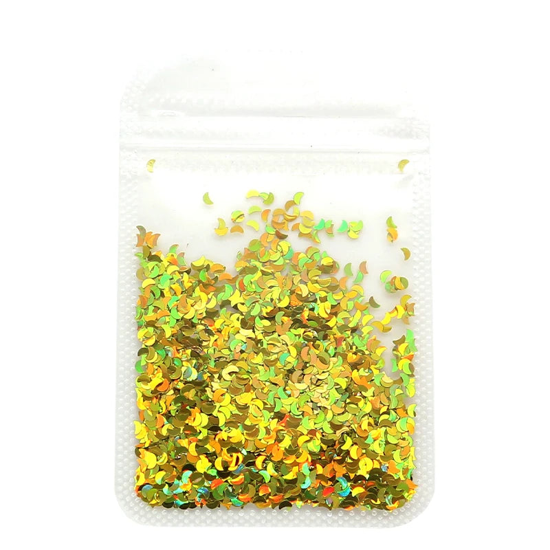 Holographic Nail Art Glitter - Laser Star & Butterfly Sequins (2g)