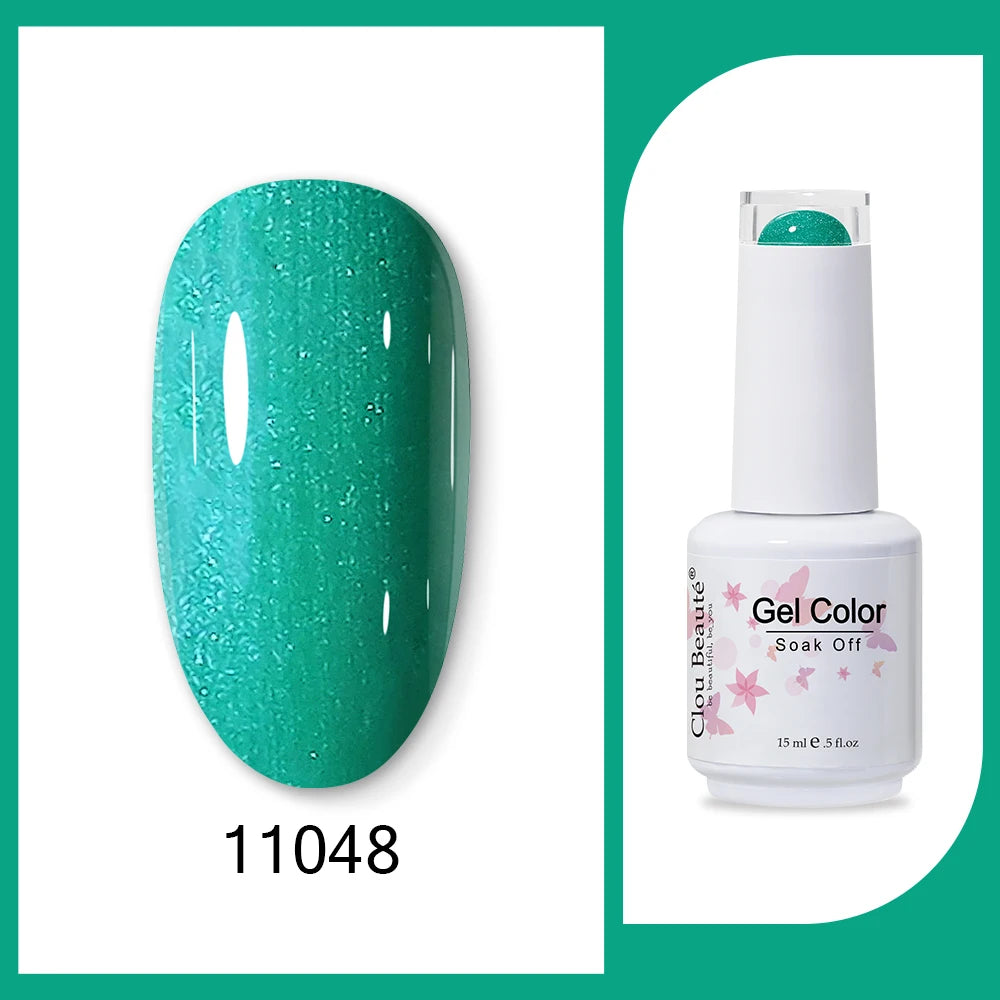 Clou Beaute HEMA & TPO Free Gel Nail Polish - Army Green 15ml