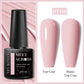 MEET ACROSS Wine Red Gel Nail Polish - 7ml Long-Lasting French Manicure