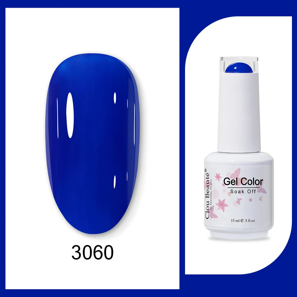 Clou Beaute HEMA & TPO Free Gel Nail Polish - Army Green 15ml