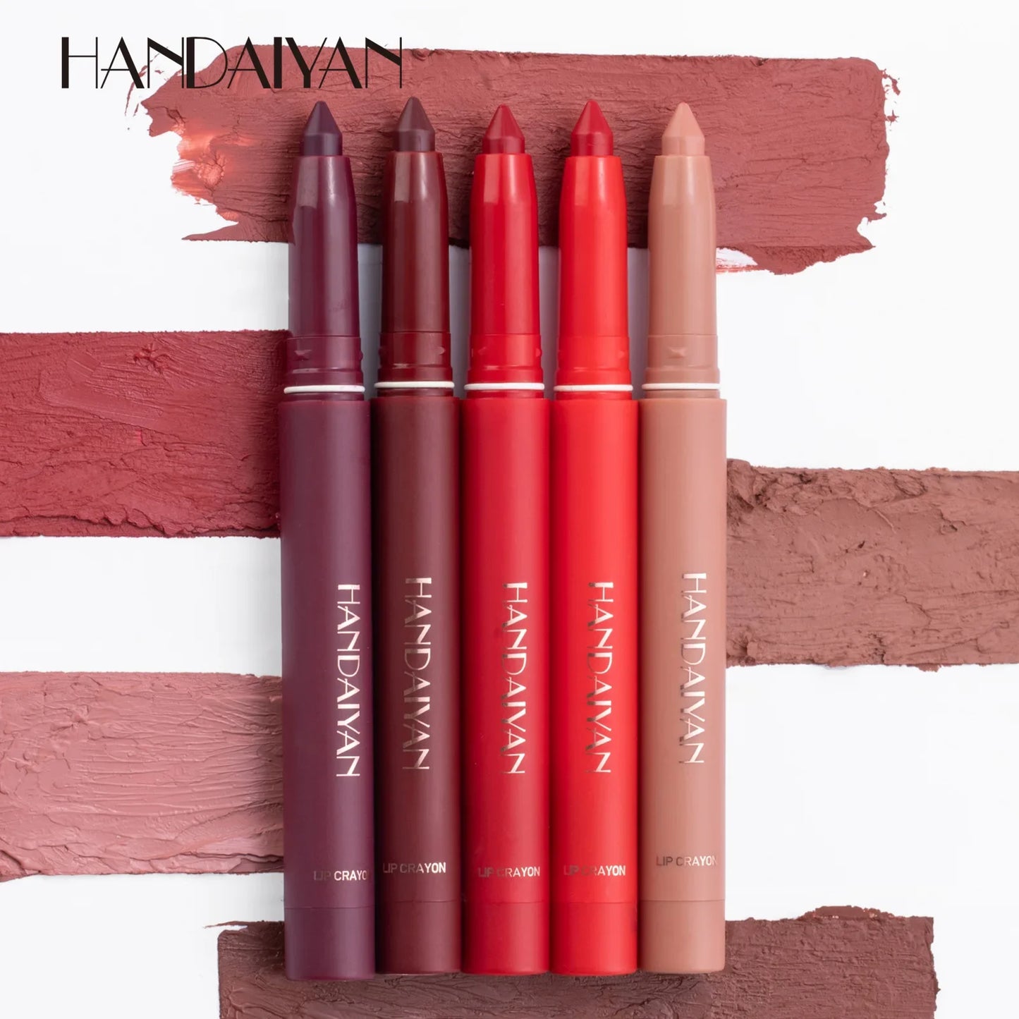 Pink Velvet Matte Lipstick Pen - Waterproof Long-Lasting Lip Liner Pencil (12 Shades)