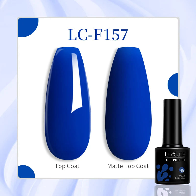 LILYCUTE 7ML Jelly Amber Gel Nail Polish Nail Art Dark Bloom Leopard