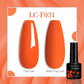 LILYCUTE 7ML Jelly Amber Gel Nail Polish Nail Art Dark Bloom Leopard