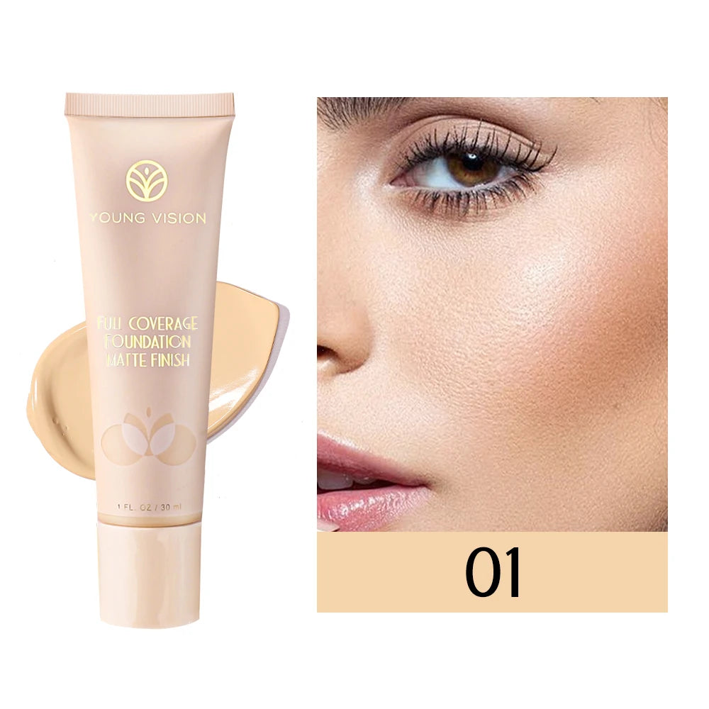 6-Color Concealer BB Cream - 30ml Natural Facial Primer Liquid Foundation