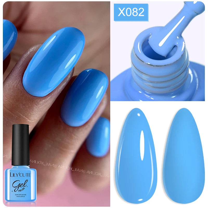 LILYCUTE Thermal Gel Nail Polish 7ml - Temperature Color Changing UV LED
