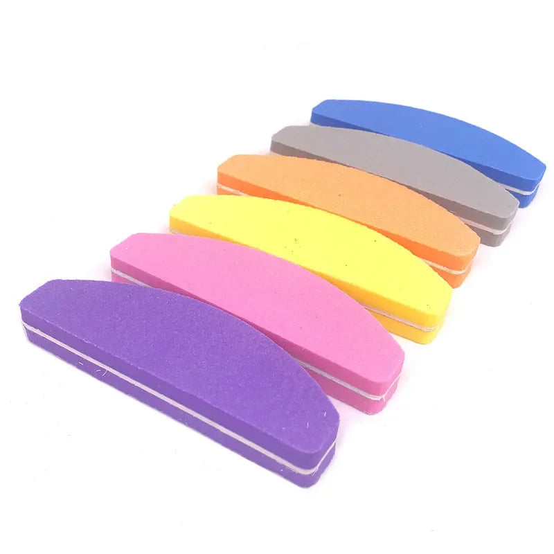 Professional Nail Buffer Block Set - 10 Pack Washable Double-Sided Manicure Tool