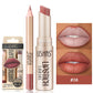 USHAS 12-Color Matte Lip Liner & Lipstick Set - Long-Lasting Nude & Red Shades
