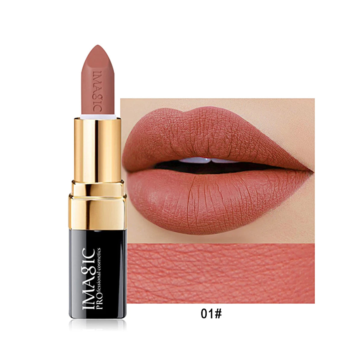 IMAGIC 12-Color Matte Lipstick Set - Waterproof Long-Lasting Velvet Finish