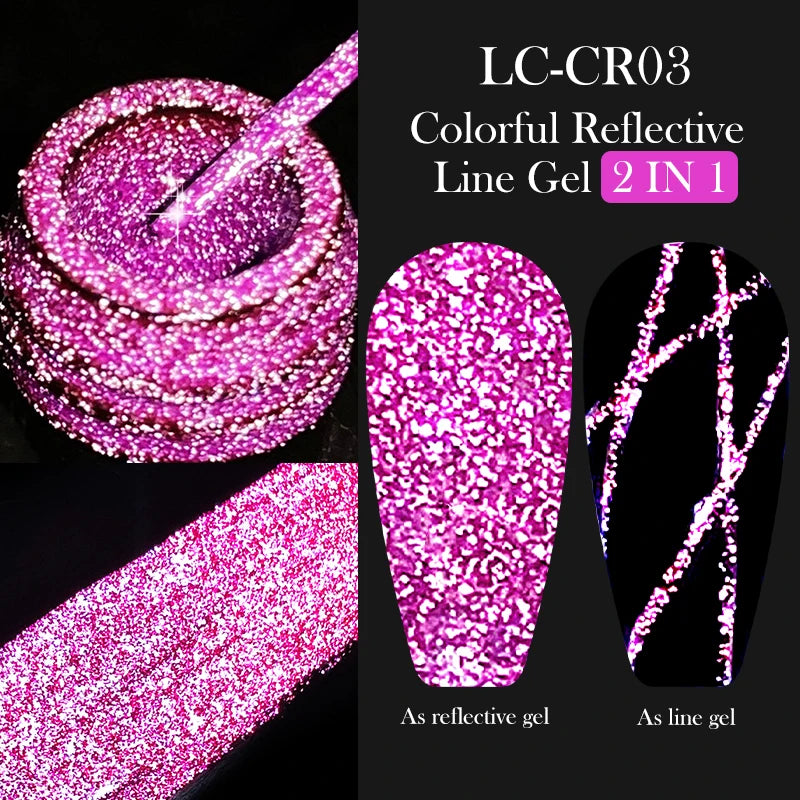 LILYCUTE Metallic Painting Liner Gel Nail Polish - 5ml