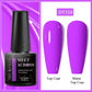 MEET ACROSS Wine Red Gel Nail Polish - 7ml Long-Lasting French Manicure